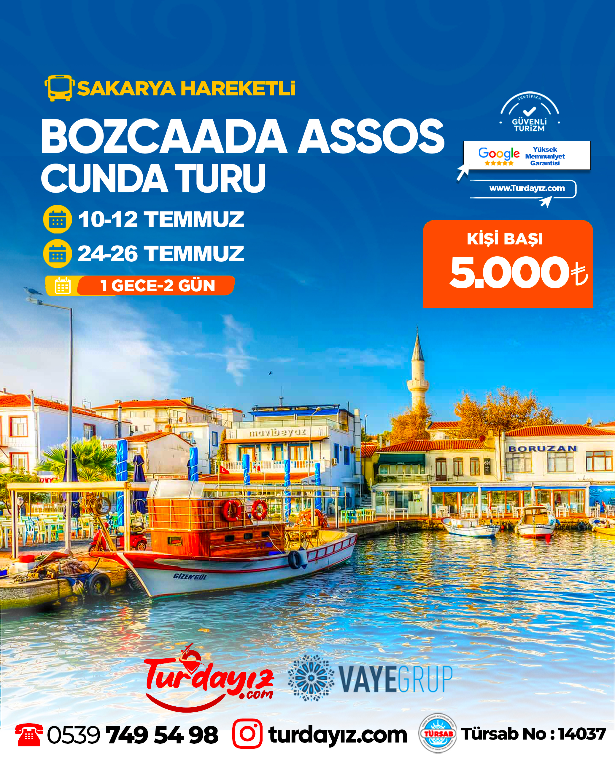 BOZCAADA ASSOS CUNDA TURU 