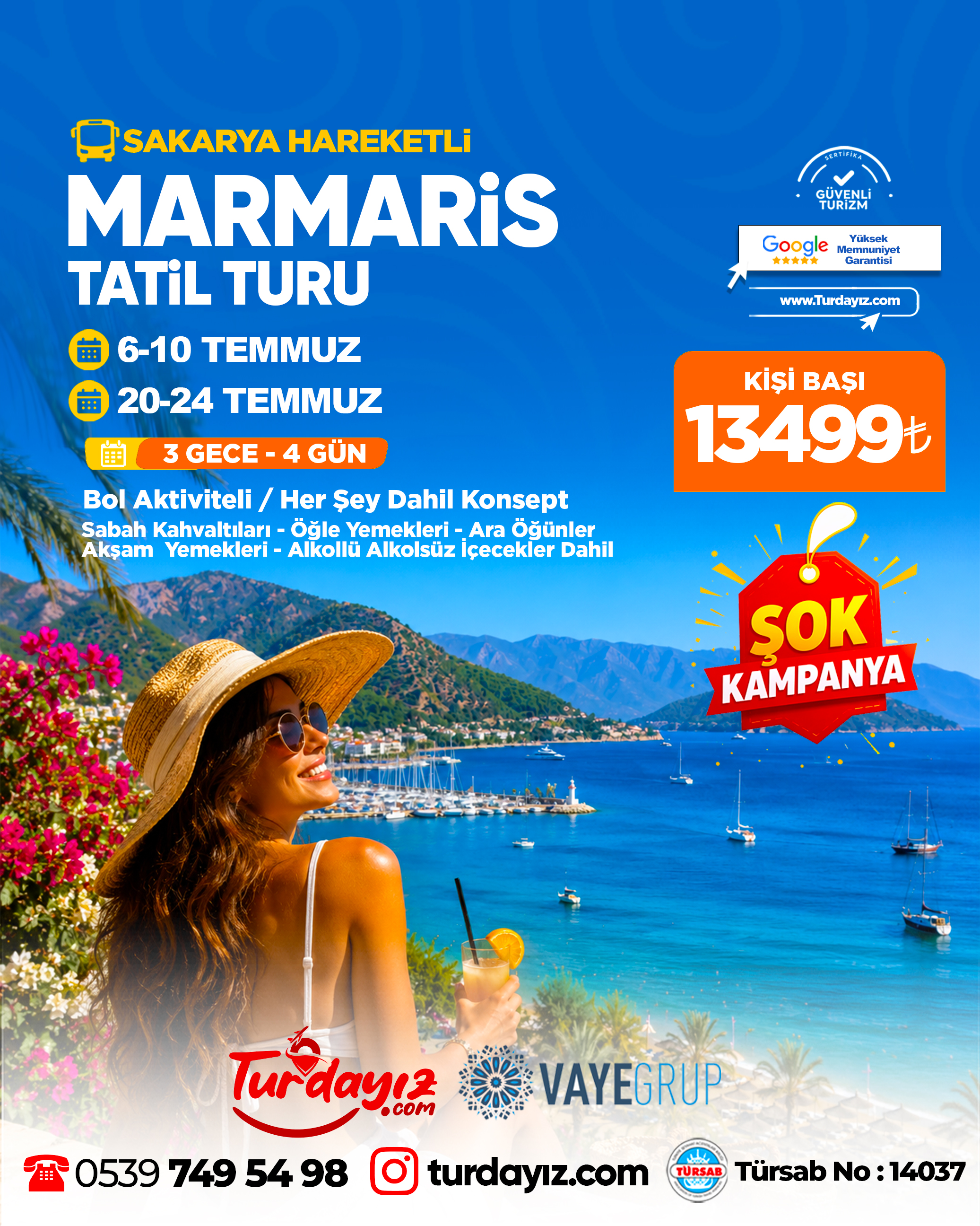 MARMARİS TATİL TURU 