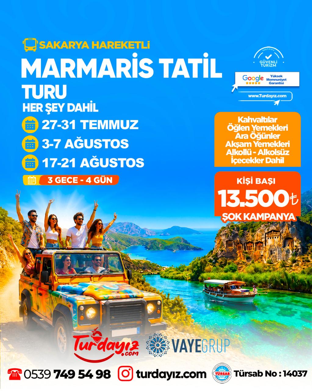 RÜYA GİBİ MARMARİS TATİL TURU