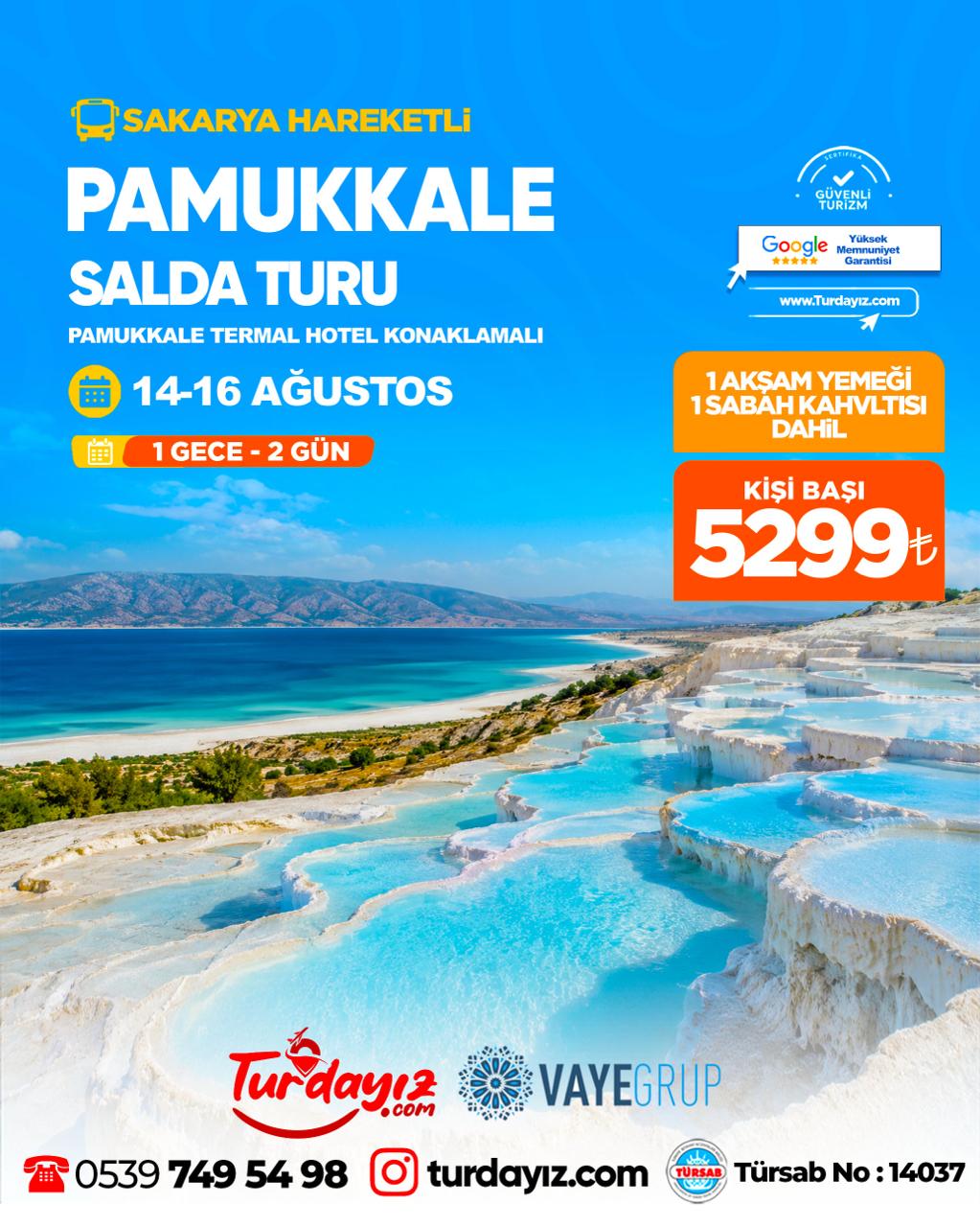 PAMUKKALE SALDA TURU 