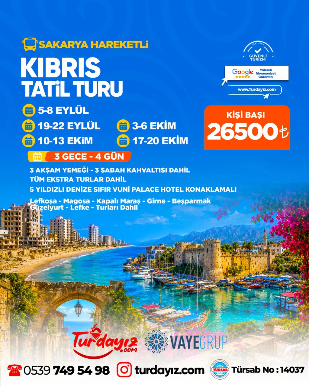 KIBRIS TATİL TURU