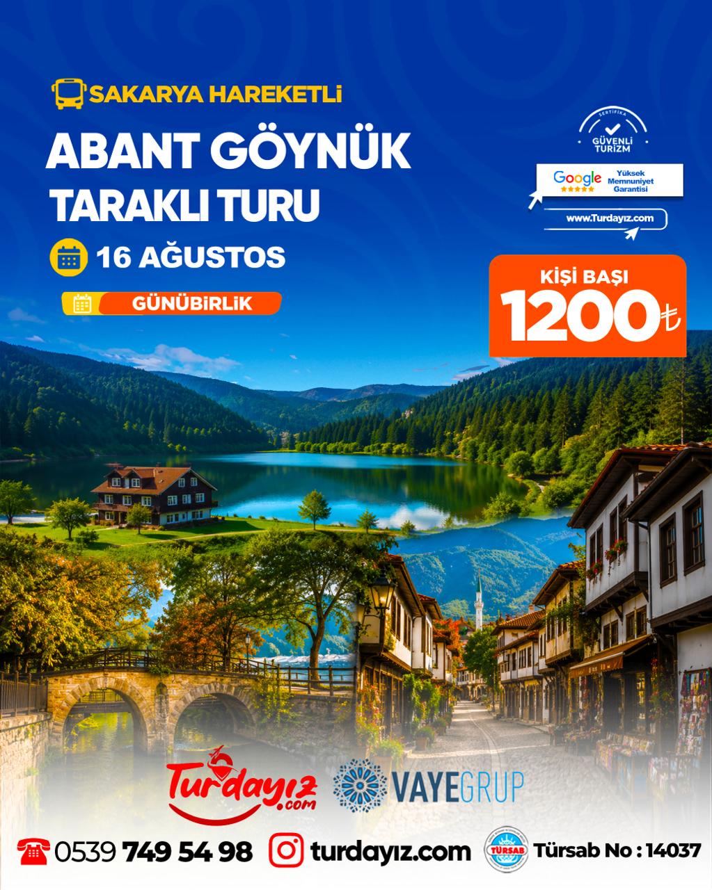 ABANT GÖYNÜK TARAKLI TURU 