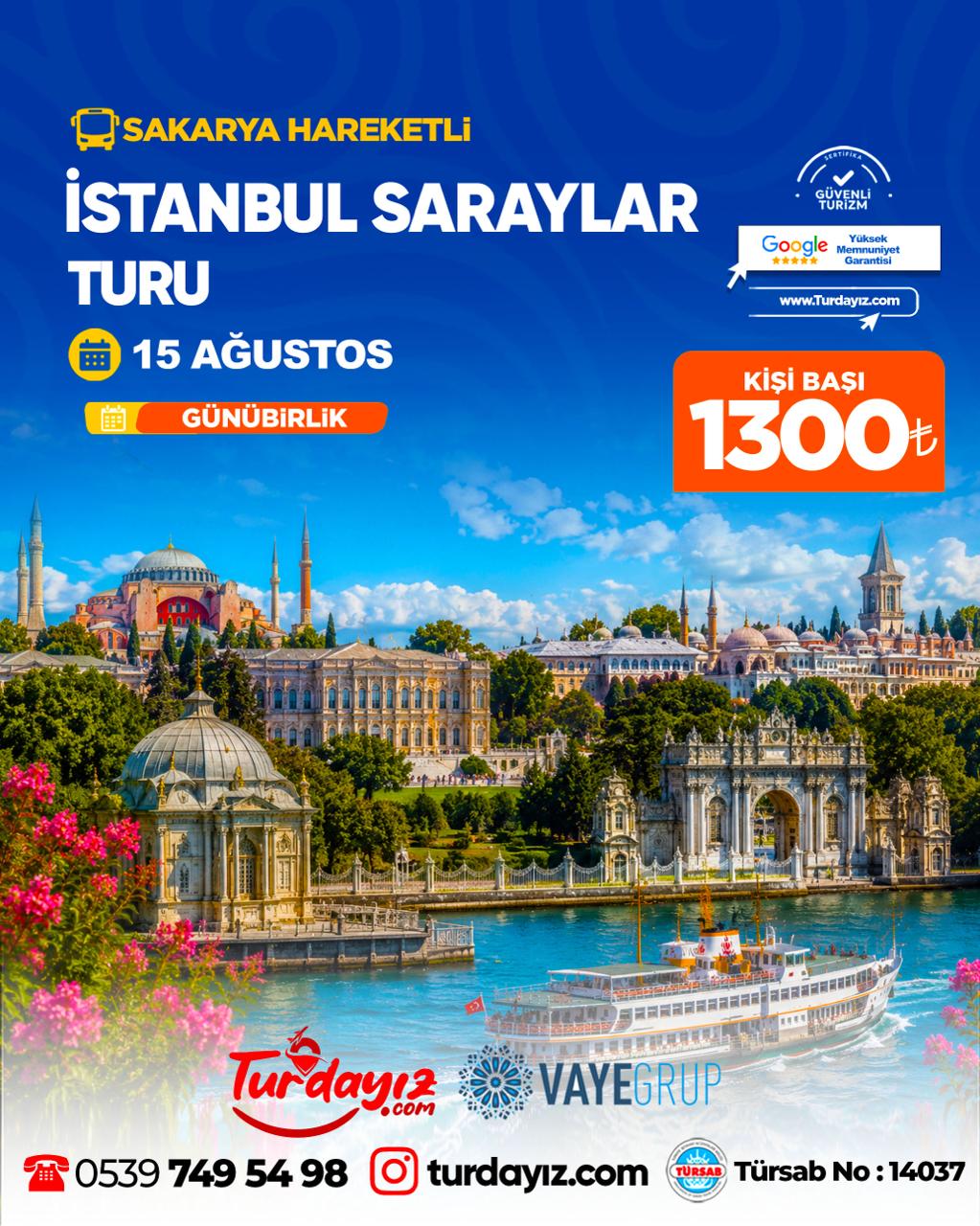 İSTANBUL SARAYLAR TURU 